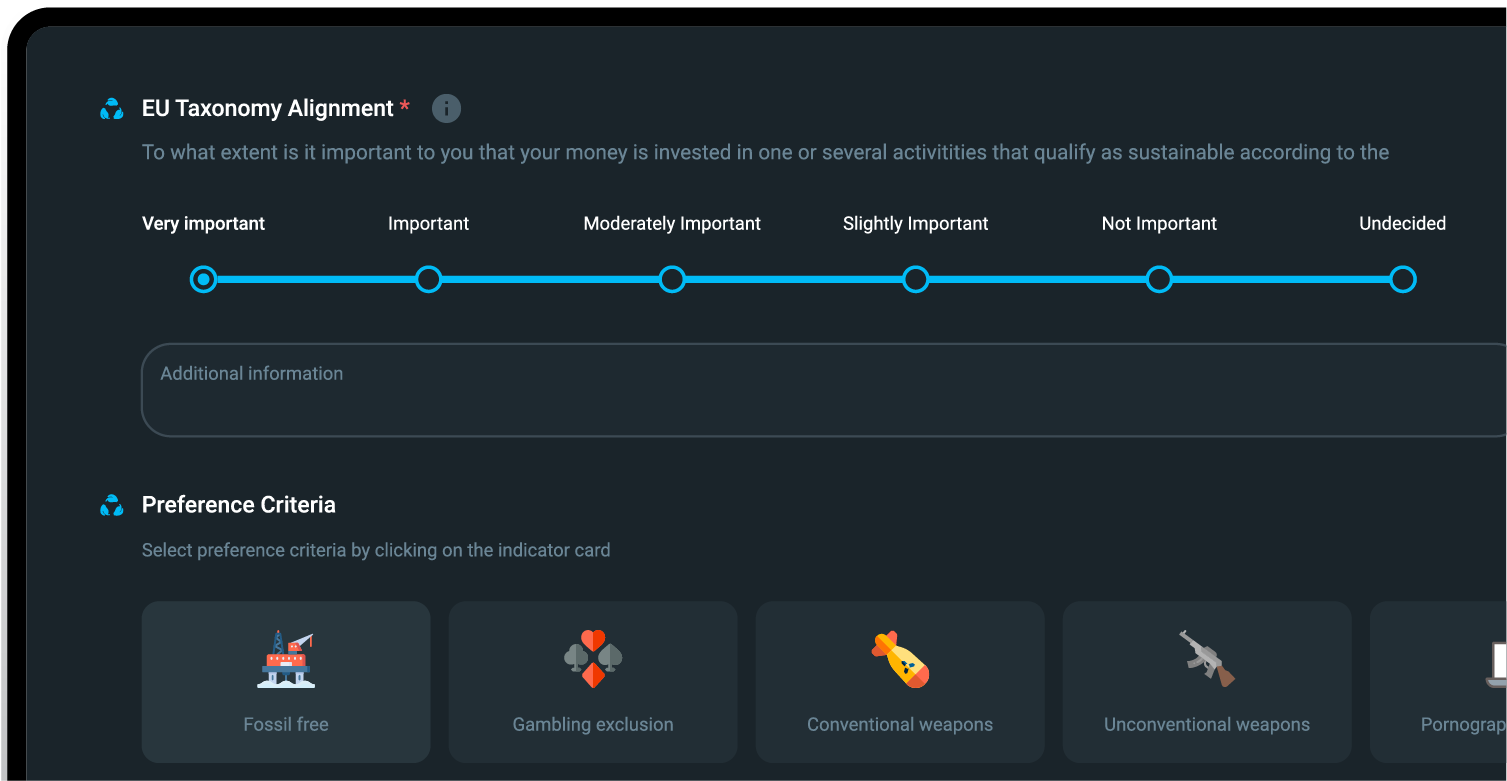 Sustainability assessment